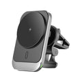 Magnetic wireless car phone mount and charger